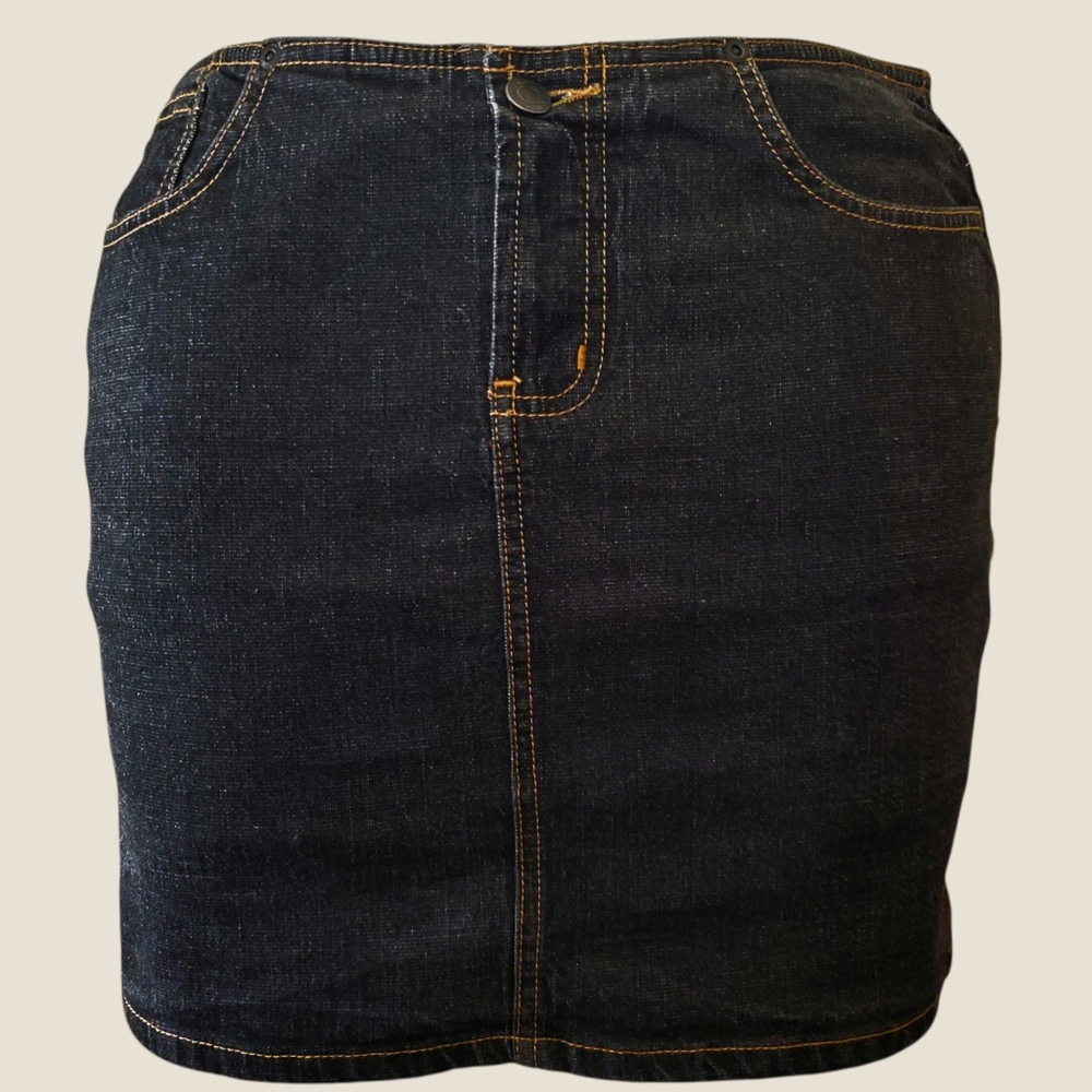 Mossimo Denim Mini Skirt Black